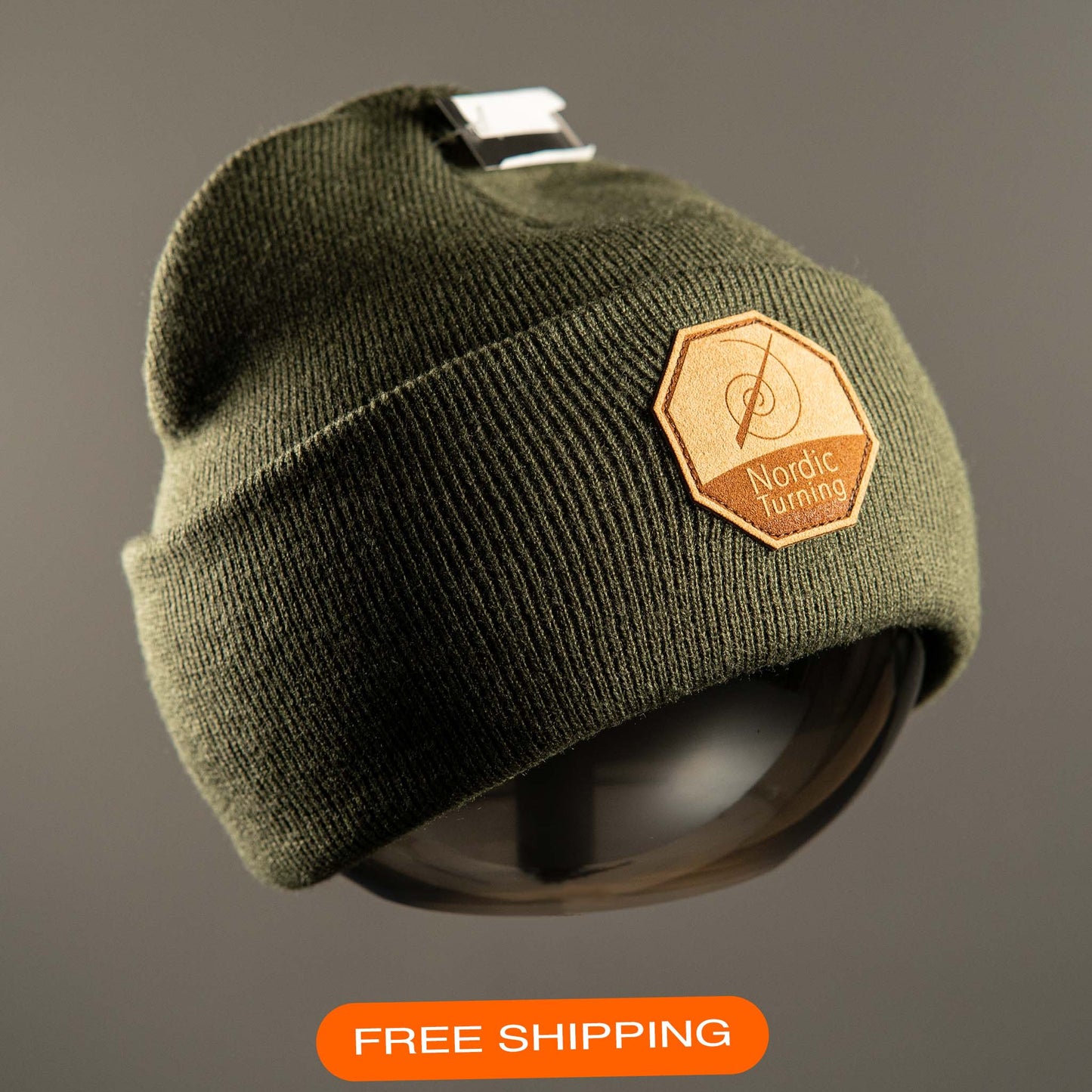 Olive green beanie